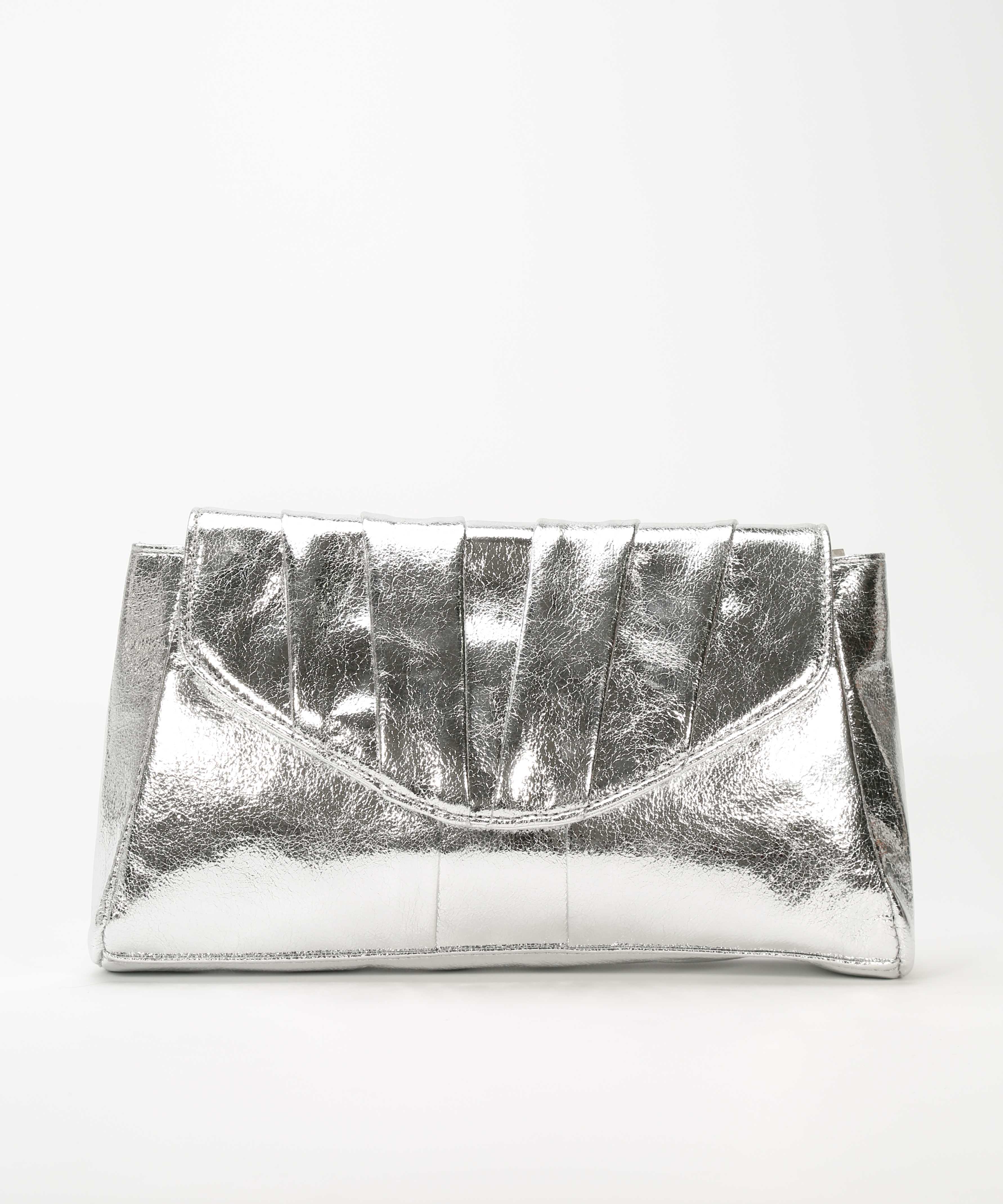 Bolso pliegues fiesta metalizado